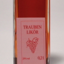 Trauben rot Likör 容量：200ml, 350ml アルコール度数：25% エキス分：24%未満 果実味豊かなドルンフェルダーを使用の希少なグレープリケール