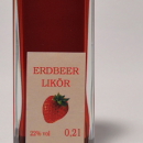 Erdbeer Likör 容量：200ml, 350ml アルコール度数：22% エキス分：21%未満 種の細かい酸味までも楽しめるワイルドストロベリー系