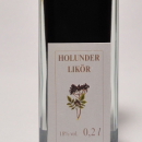 Holunder Likör 容量：200ml アルコール度数：18% エキス分：18%未満 熟成された赤ワインを思い起こさせる凝縮感