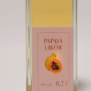 Papaya Likör 容量：200ml アルコール度数：18% エキス分：23%未満 他では見られない特徴的な酸味が野性的な香りと相まって