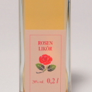 Rosen Likör 容量：200ml, 350ml アルコール度数：20% エキス分：26%未満 天然のバラの花びらだけを蒸溜した贅沢な、どこまでも気品のある逸品