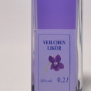 Veilchen Likör 容量：200ml, 350ml アルコール度数：18% エキス分：12%未満 においすみれだけを蒸溜した目にも美しく香りの華やかな天然紫色のリケール