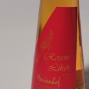 Rosen Likör 容量：100ml アルコール度数：20% エキス分：26%未満 美しいフラスコボトルに人気のバラのリケールが詰められて